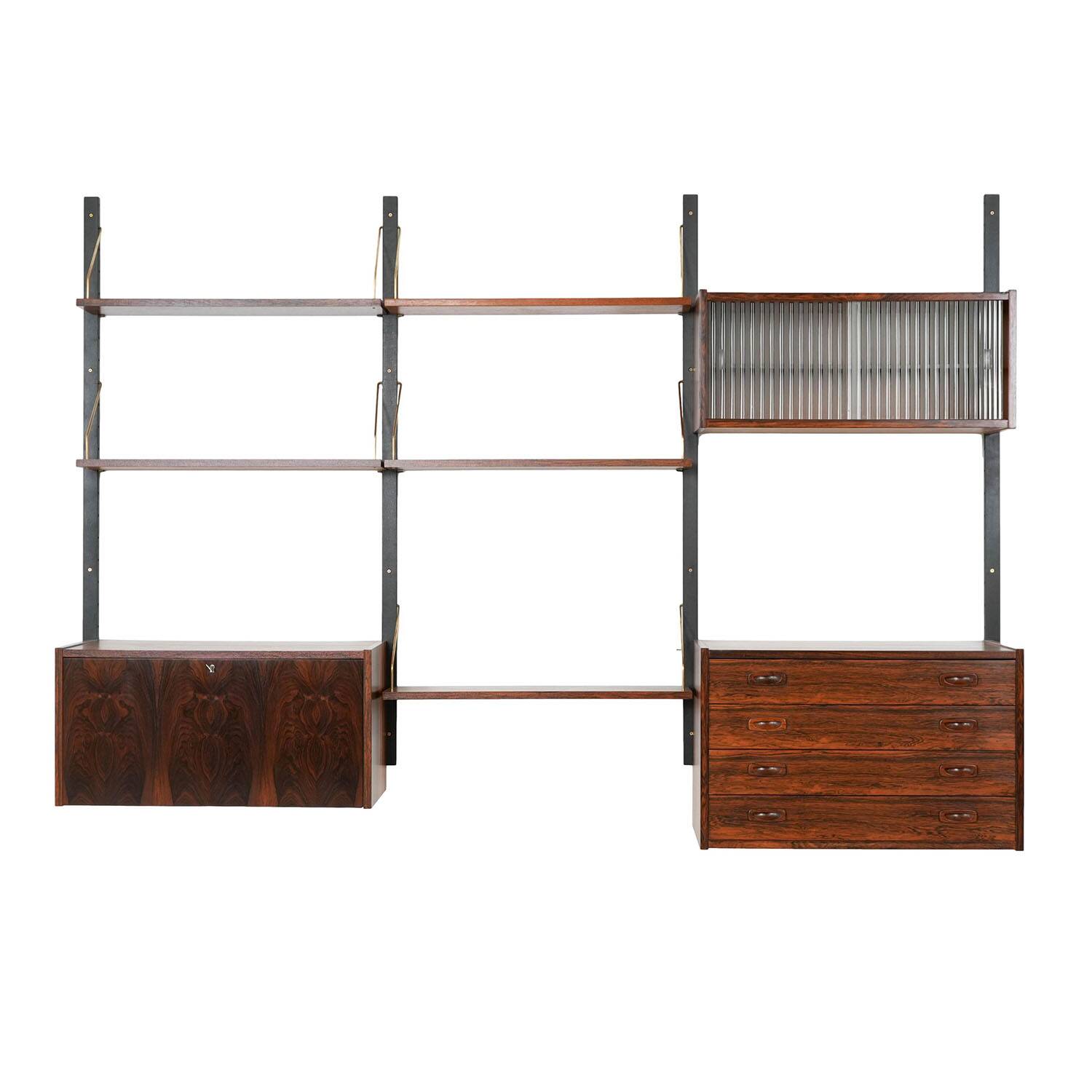 PS System rosewood bookcase, Danish design, 1960s, manufactured by Randers