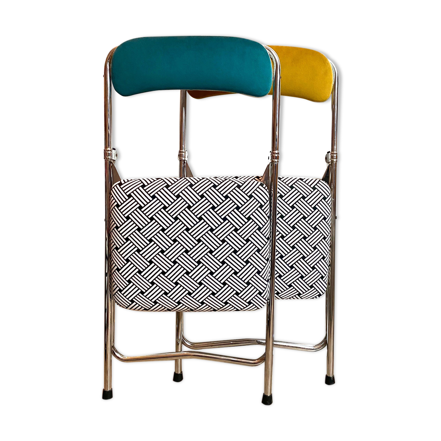 Folding chairs - 70s - upcycling