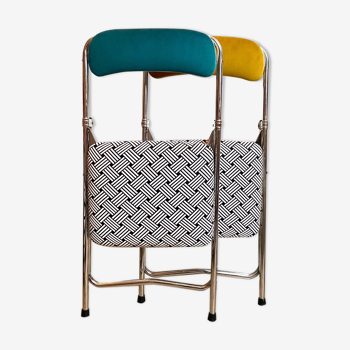 Folding chairs - 70s - upcycling