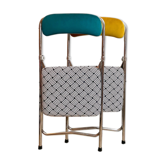 Folding chairs - 70s - upcycling