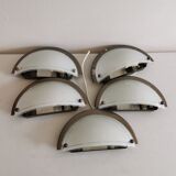 Set of 5 Danish Odreco wall lamps 80s 90s
