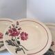 12 flower dessert plates Digoin Badonviller