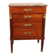 small jump commode in mahogany in Empire style