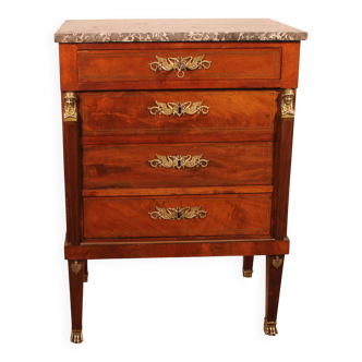 Commode sauteuse en acajou de style empire