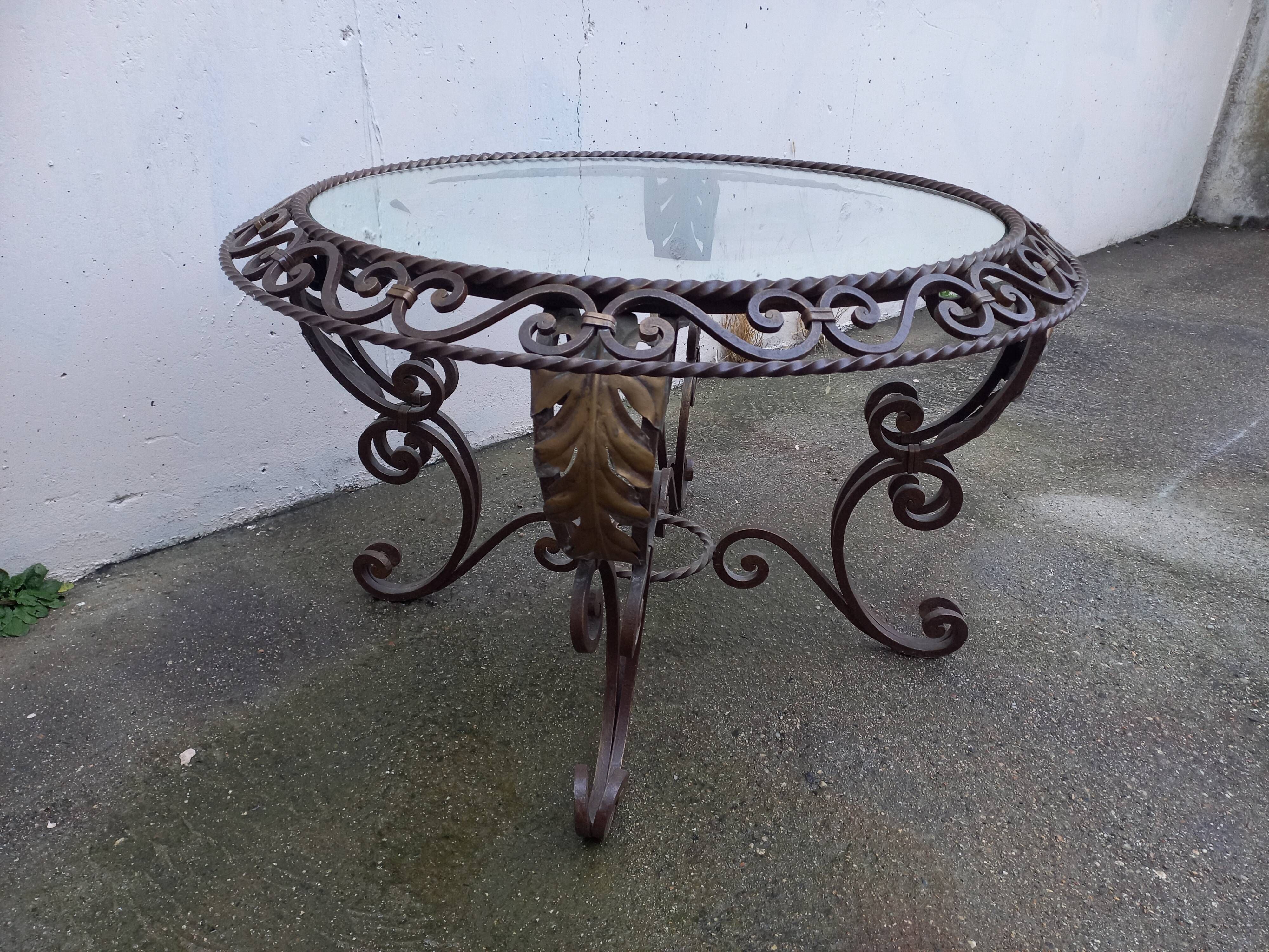 Table basse en fer forgé | Selency