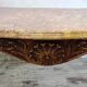 Wood and marble coffee table in Louis XV style