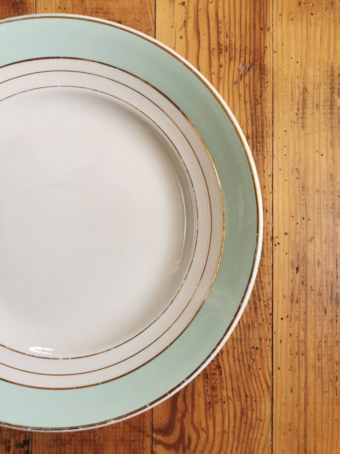 Vintage round dish K&G Lunéville, Regency