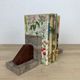 Pair of greenhouses geometric marble books art deco