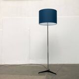 Blue tripod floor lamp from the mid-century German space age by Staff Leuchten, 1960s.