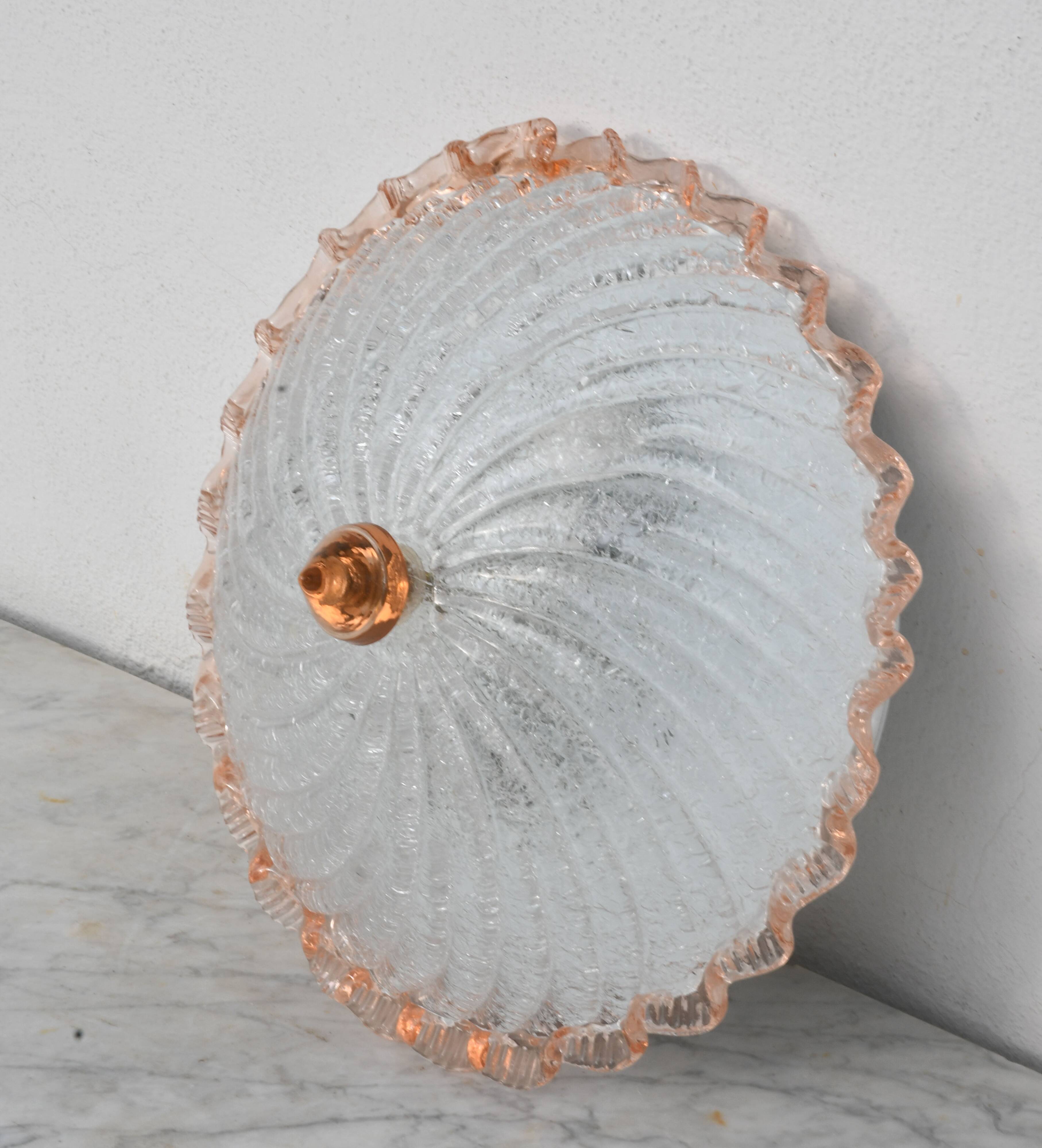 Lustre en verre de Murano Lady Pink, Murano, 1970