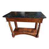 Console Napoleon III with black marble