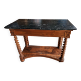 Console Napoleon III with black marble