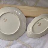 Plate and its golden ravier rim