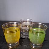 Suite of 6 granite glasses
