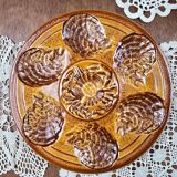 Oyster service Atelier du Revernay France – Vintage Barbotine