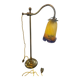 Art Deco desk lamp in brass and glass paste "Muller Frères"