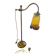 Art Deco desk lamp in brass and glass paste "Muller Frères"