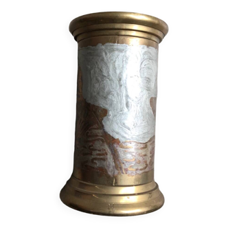 Cloisonné enamel candle holder