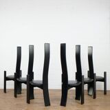 Set of 6 Golem chairs by Vico Magistretti