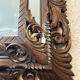 Miroir ancien chêne sculpté - Style Henri II