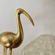 Vintage art deco globe table lamp in frosted glass