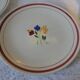 Dessert service Gien model jeannette painted a.la hand 1 dish 12 plates