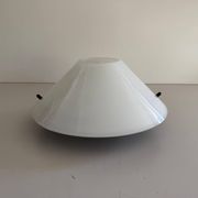 Simple opal glass wall light from the mid-century by Lamperti, 1960s, Italy.