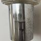 Pair of vintage wall lights, chromed metal and pressed molded glass, Italy, 1970