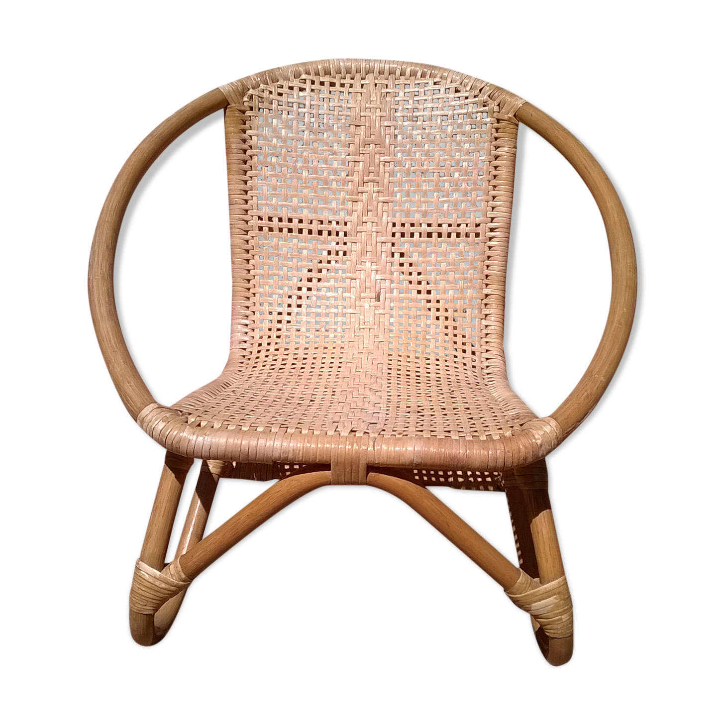 Bamboo Rattan child Chair