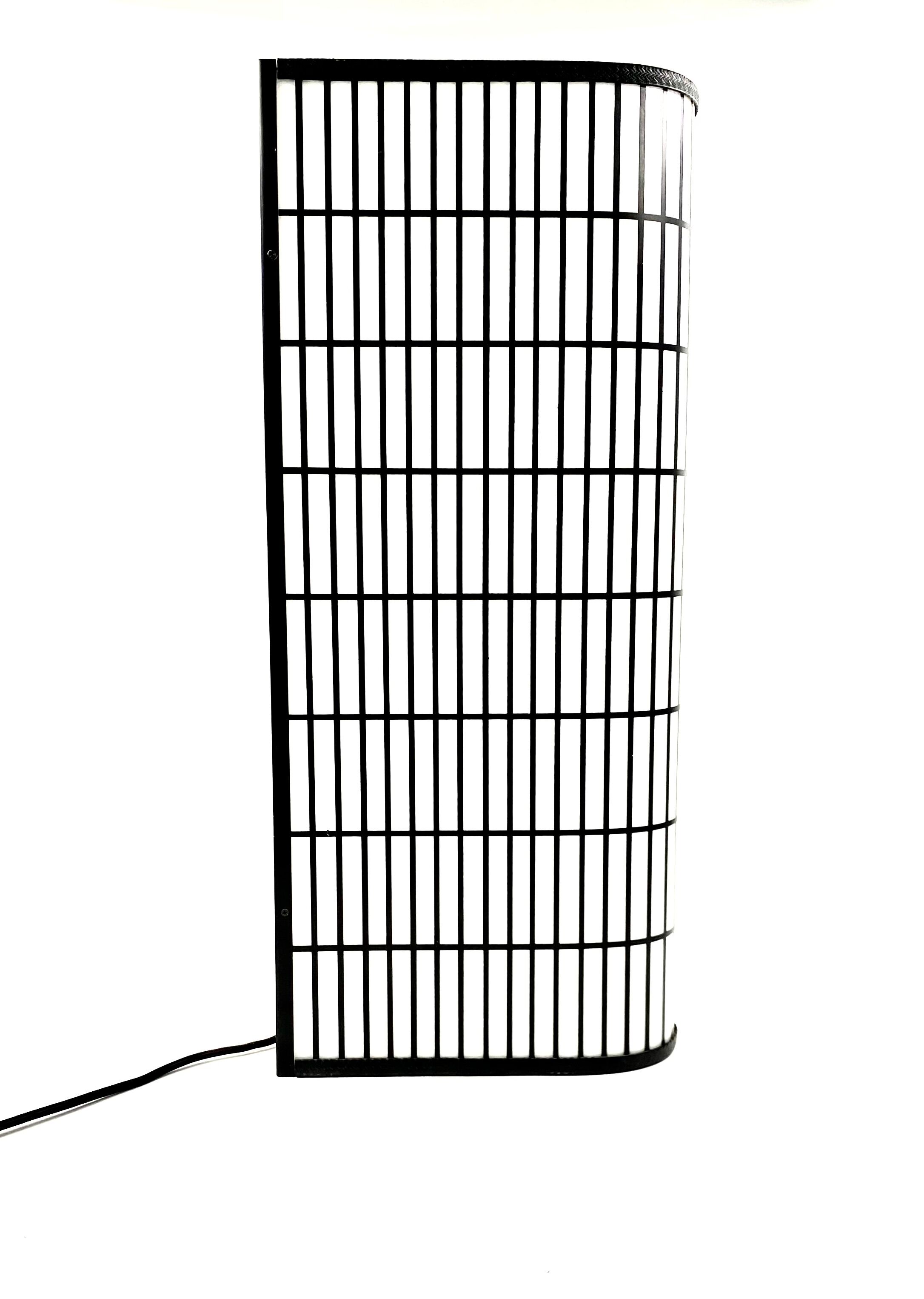 Postmodern reticulated lamp in the manner of J.Hoffman, Italy 1980s