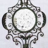 Miroir fer forgé vintage
