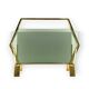 Modern brass magazine rack,  Italy 1970