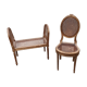 Chair and bench canned music room XIXth