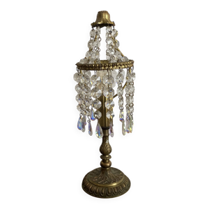 lampe  pampilles et laiton