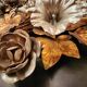 Hand-forged gilded silver-plated candle wall lamps by S. Salvadori