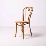 Thonet / Radomsko heart chair, set of 4, hand woven cane, Poland, circa 198