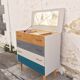 Commode coiffeuse rétro années 60