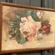 Watercolor by Many still life bouquet of roses early 20th century
