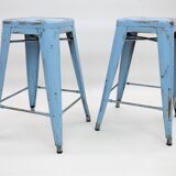 Set of 2 Vintage TOLIX Bar and Counter Stools by Xavier Pauchard