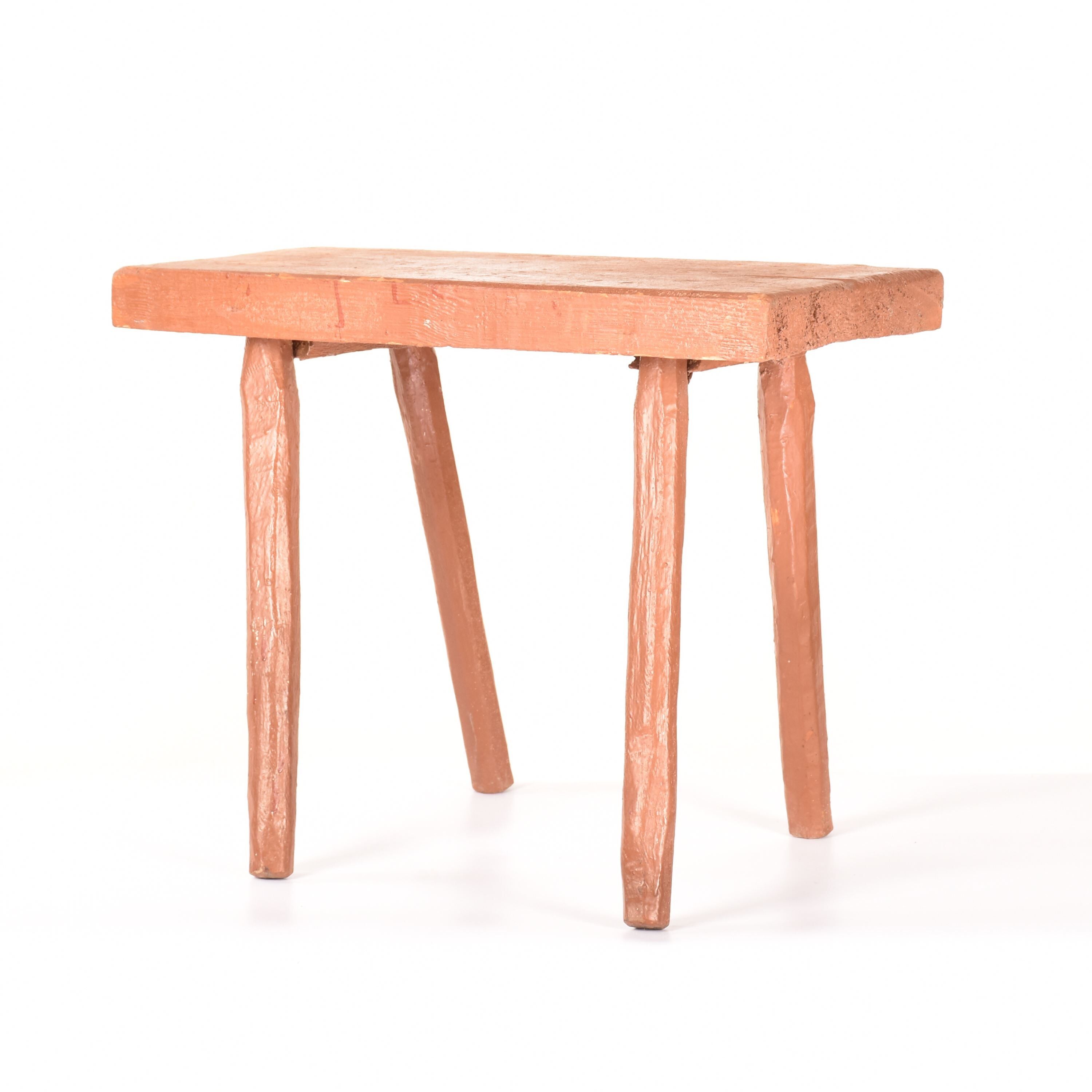 Tabouret banc marron vinatge
