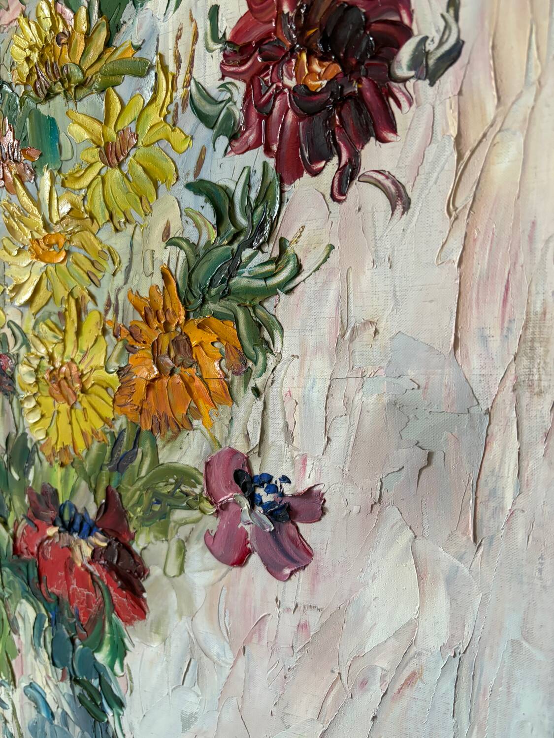 Signed bouquet of flowers