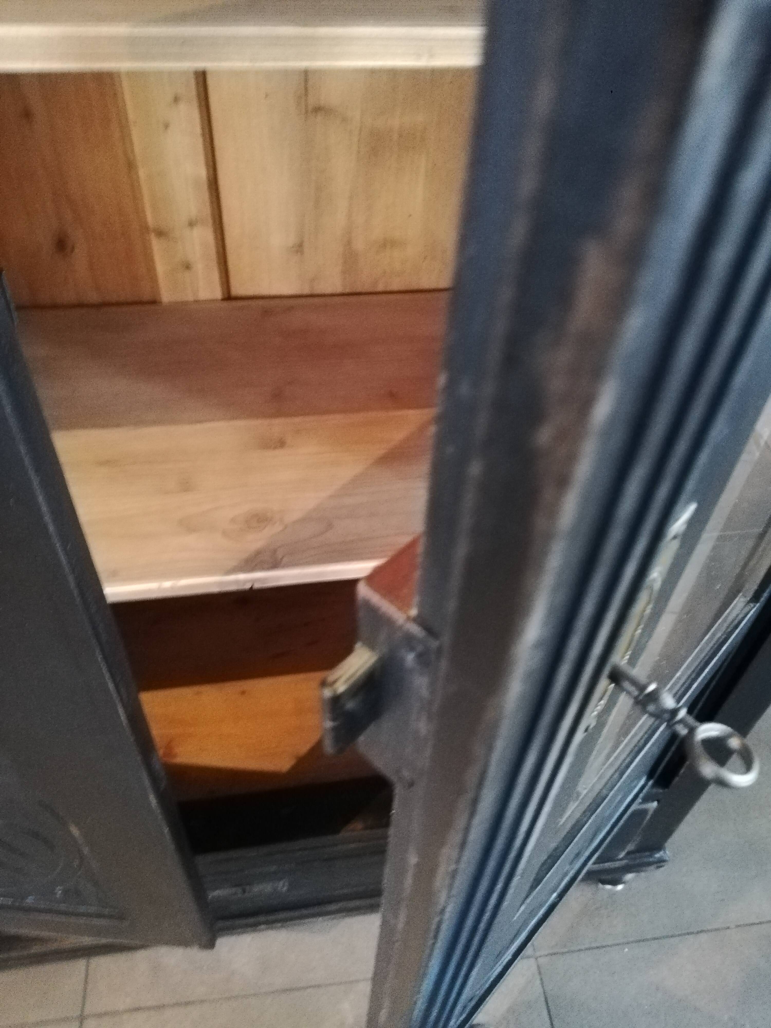 Parisian glazed wardrobe, Vintage painted showcase library