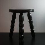 The small tripod in burnt oak wood