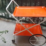 DESSERTE , VINTAGE YEAR 70'S ROULANT TABLE