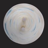 Suspension vintage Space Age Blanche Cristallux Allemagne 70