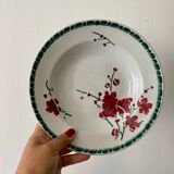 Set of 6 mismatched vintage soup plates