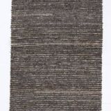 3x11 Vintage Dark Brown Super Soft Kilim Runner Rug, 94x345Cm