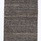 Tapis kilim de couloir marron foncé vintage