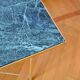 Italian green marble and brass coffee table 1950
