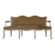 Louis XV bench in carved and painted wood, 18th century